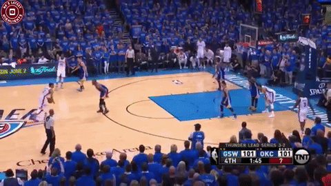 iguodala steal and 3 by klay